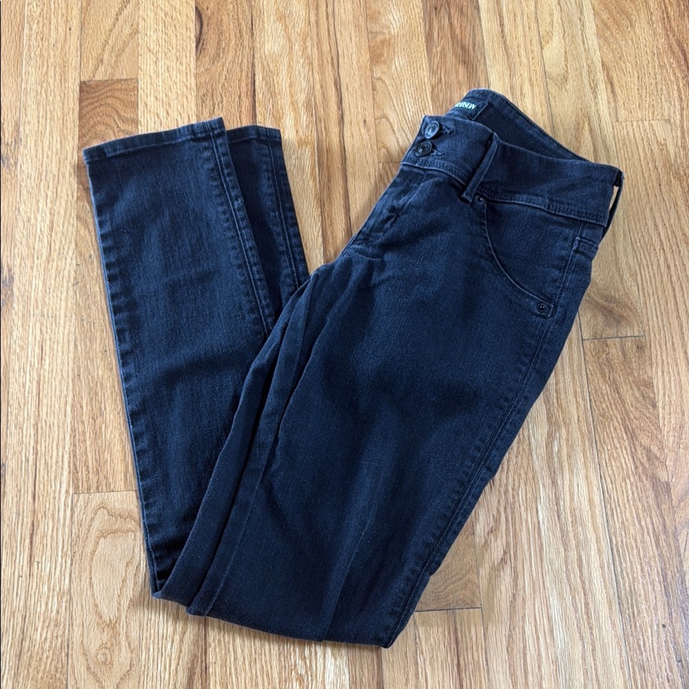 HUDSON Collin Skinny Black Denim Jeans, Size 26